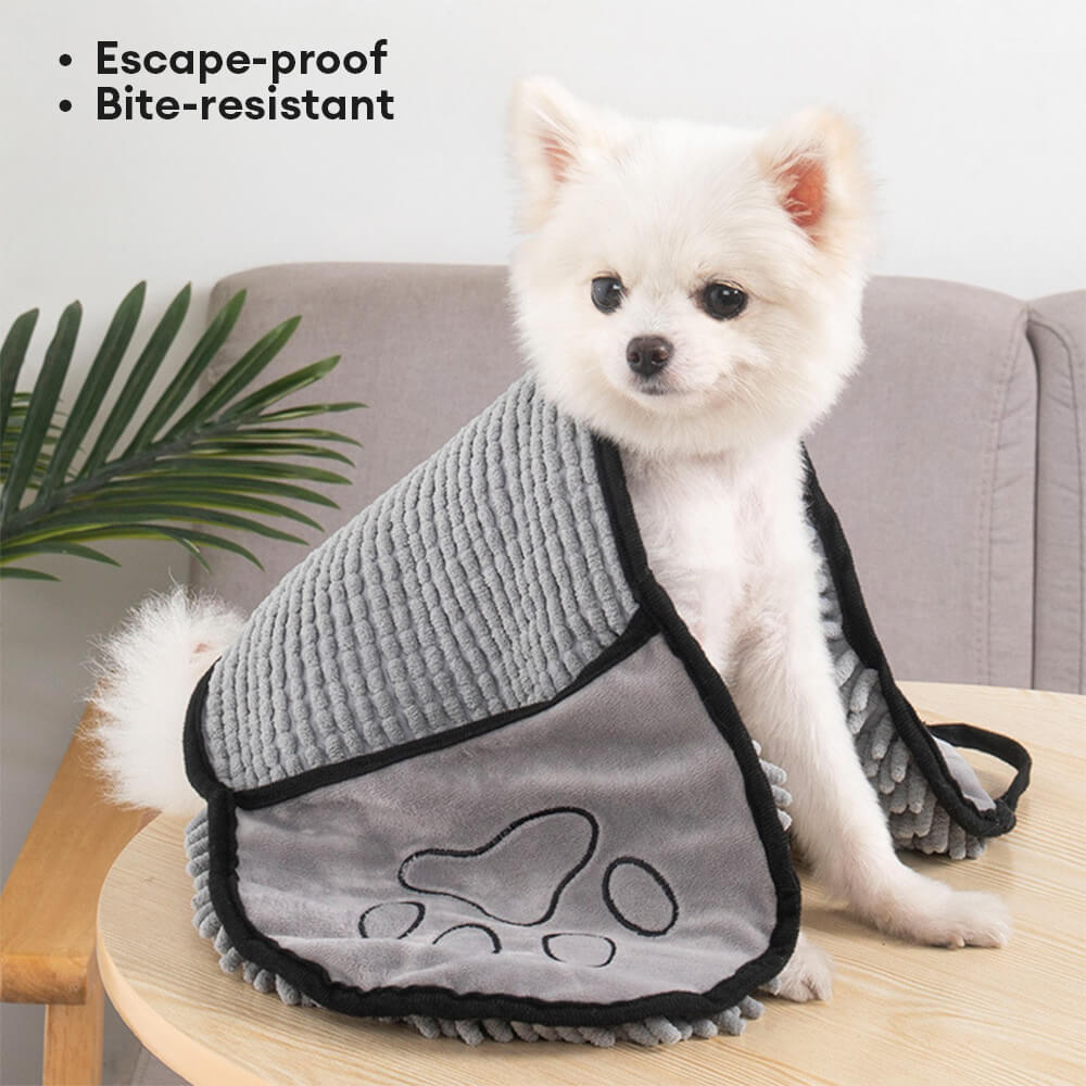 Soft and Quick-Dry Chenille Dog & Cat Bath Towel