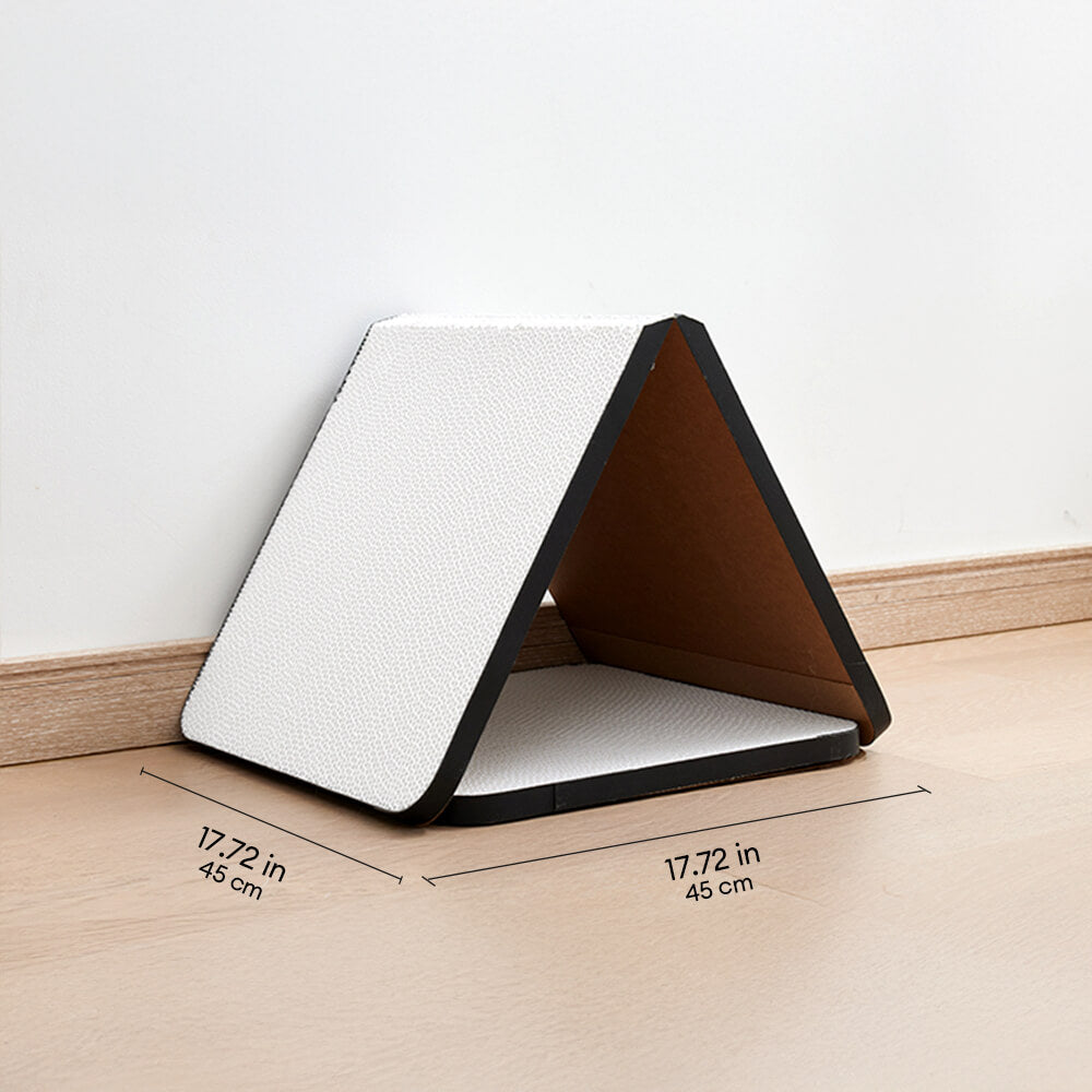 Triangular Foldable Self-Adhesive Scratch-Resistant Cat Scratching Board