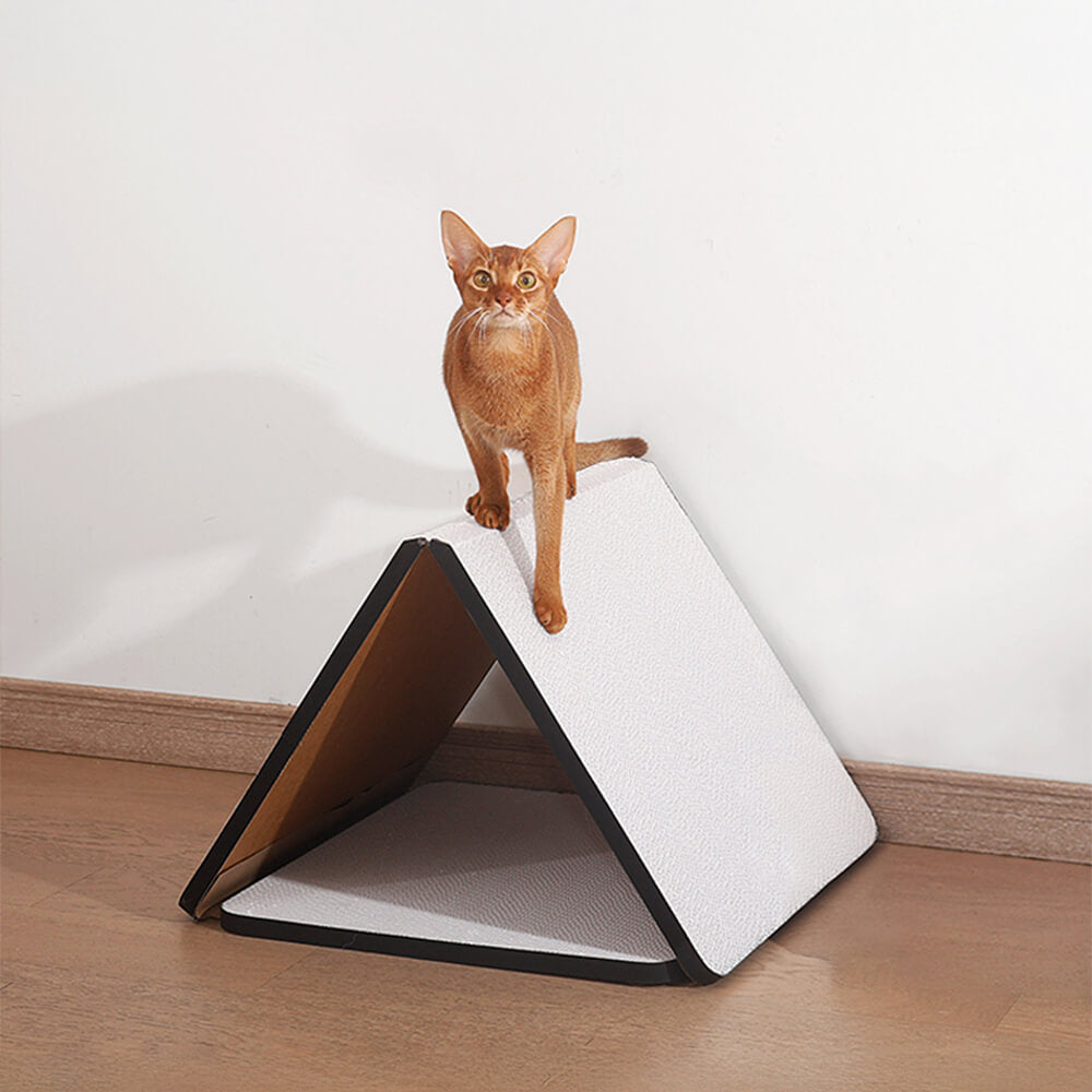 Triangular Foldable Self-Adhesive Scratch-Resistant Cat Scratching Board