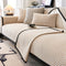 Two-Tone Woven Herringbone Skin-Friendly Polar Fleece Sofa Cover