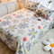 Waterproof TPU Floral Printed Protective Bed Sheet Set