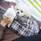 Cozy Plaid Secure Pocket Dog & Cat Shoulder Carrier Bag