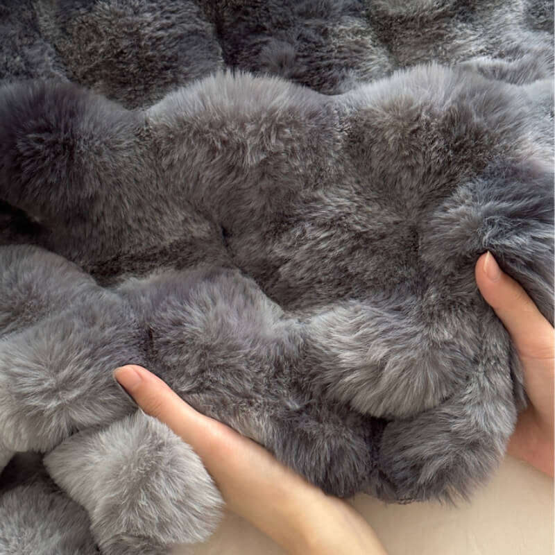 Faux Fur Luxury Thick Plush Pet Throw Blanket Human Blanket