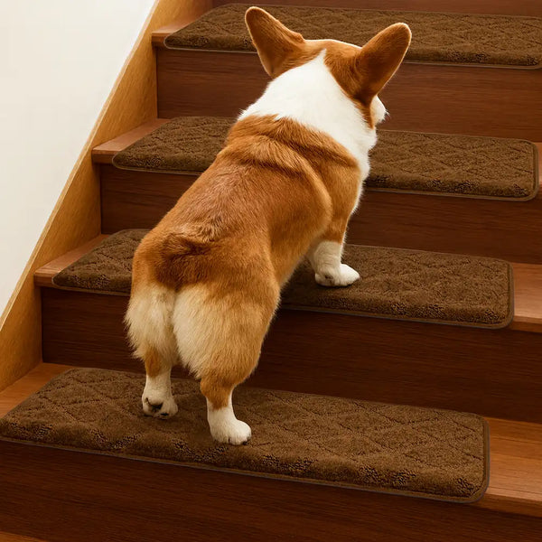 Faux Sisal Diamond Wear-Resistant Stair Protection Bullnose Non Slip Stair Treads