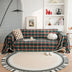 Festive Plaid Color Block Sofa Decoration Sofa Cover