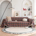 Festive Plaid Color Block Sofa Decoration Sofa Cover
