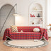 Festive Plaid Color Block Sofa Decoration Sofa Cover