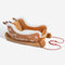 Festive Plush Cozy Dog Bed - Christmas Sleigh