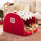 Festive Snow House Orthopedic Dog Bed - Christmas Warmth