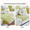 Floral Embroidered Fleece Sofa Anti-Scratch Stretch Sofa Cover