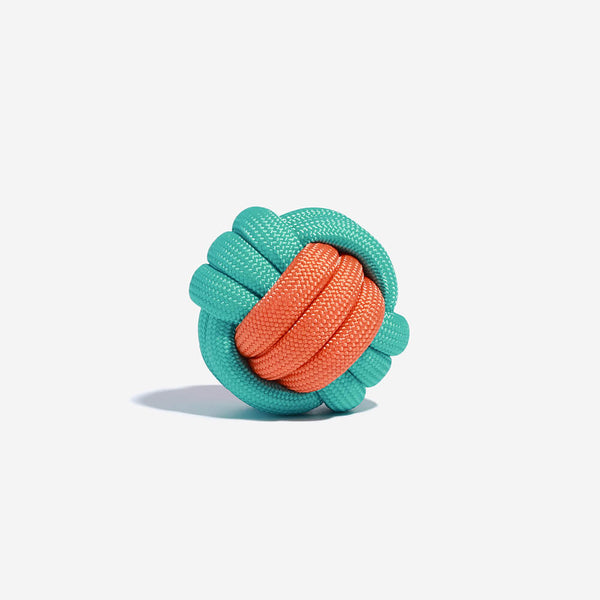 Knots Ball Throwing Dog Toy - Color Clash - FUNNYFUZZY