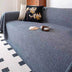 Breathable Woven Linen-Look Scratch-Resistant Throw Sofa Cover