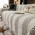 Herringbone Chenille Durable Throw Sofa Cover with Seamless Pattern Stitching
