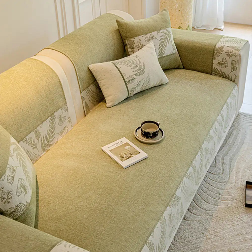 All-Season Breathable Chenille Comfortable Non-Slip Couch Cover
