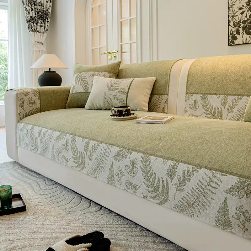 All-Season Breathable Chenille Comfortable Non-Slip Couch Cover