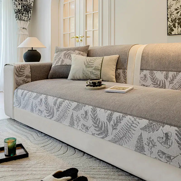 All-Season Breathable Chenille Comfortable Non-Slip Couch Cover