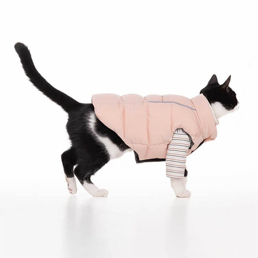 Casual Waterproof Reflective Stripes Warm Cozy Lightweight Dog Jacket