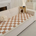 Checkered Velvet Sofa Pad Anti-Slip Quilted Sofa Cover