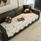 Chenile Fabric Sofa Protector Wavy Edge Non-Slip Couch Cover