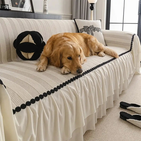 Chenille Scratch-resistant Pet-friendly Sofa Protector Non-slip Sofa Cover