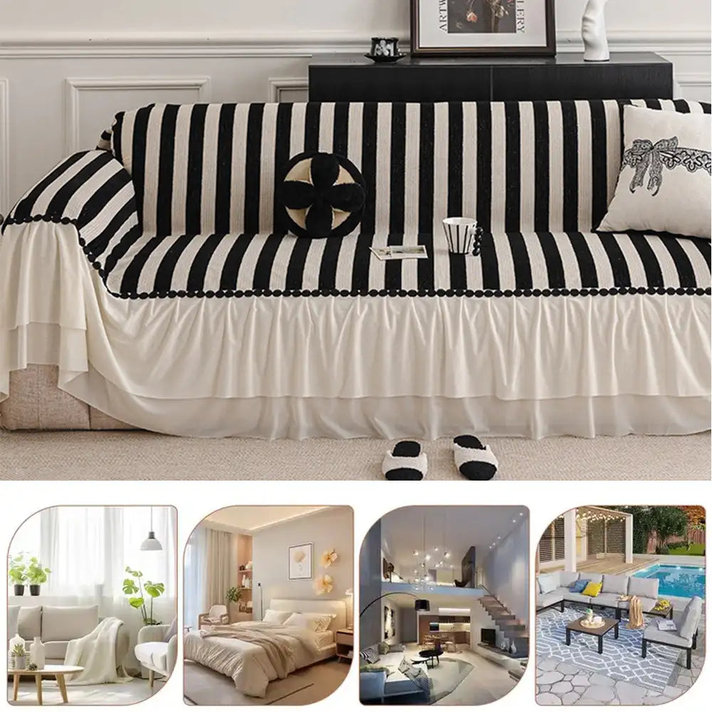 Chenille Scratch-resistant Pet-friendly Sofa Protector Non-slip Sofa Cover