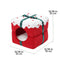 Christmas Gift Box Warm Sleeping Semi-Enclosed Cave Dog & Cat Bed