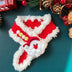 Christmas Knitted Hat Scarf Ornament Dog & Cat Accessory