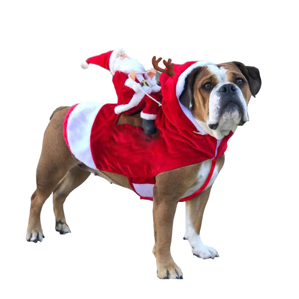 Christmas Party Santa Claus Pet Cosplay Dog Costume