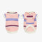 Color-Blocked Striped Faux Mink Fur Warm Dachshund Dog Sweater Suitable For Puppies