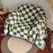 Color Block Checkerboard Fringe Trim Sofa Blanket Sofa Cover