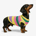 Colour Blocked Striped Sleeveless Dog Sweater For Small Dogs