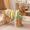 Colour Blocked Striped Dog Sweater-Suitable For Large Dogs