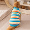 Colour Blocked Striped Dog Sweater-Suitable For Large Dogs
