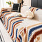 Colorful Color-Blocked Anti-Scratch Plush Sofa Protection Sofa Cover