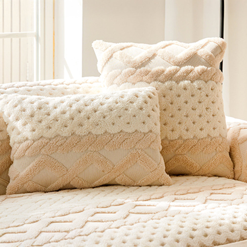 Cookie Comfortable Plush Skin-Friendly Non-Slip Couch Cover