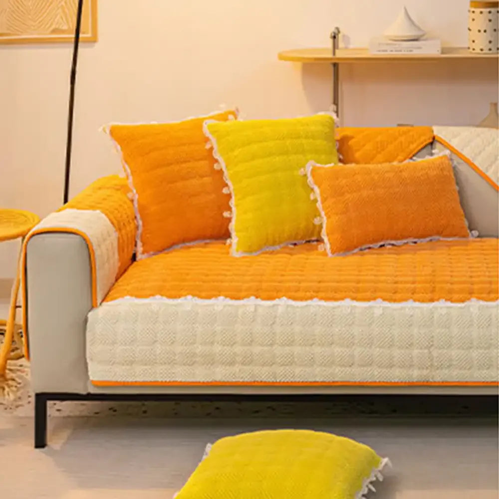 Corduroy Warm Scratch Resistant Sofa Protective Sofa Cover