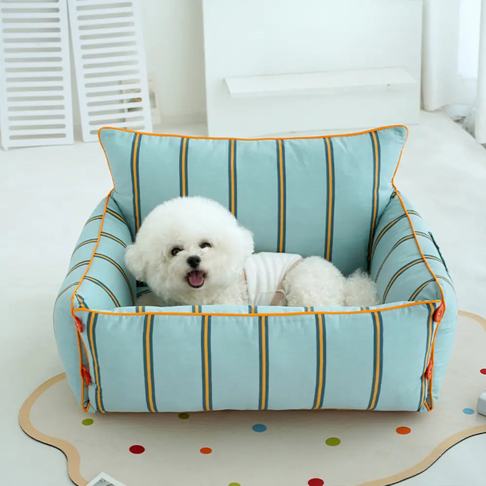 Cotton Comfort Calming Bed Dog Sofa Bed