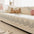 Cream Style Leaf Pattern Sofa Anti-Scratch Non-Slip Couch Cover