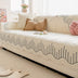 Cream Style Leaf Pattern Sofa Anti-Scratch Non-Slip Couch Cover
