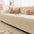 Cream Style Leaf Pattern Sofa Anti-Scratch Non-Slip Couch Cover