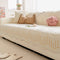 Cream Style Leaf Pattern Sofa Anti-Scratch Non-Slip Couch Cover