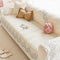 Cream Style Leaf Pattern Sofa Anti-Scratch Non-Slip Couch Cover