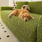 Cream Style Seersucker Breathable Stretchy Full-Coverage Magic Sofa Cover