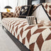 Diamond-Pattern Plush Sofa Cover