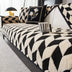 Diamond-Pattern Plush Sofa Cover