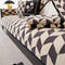 Diamond-Pattern Plush Sofa Cover