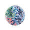 Tapis rond en faux cachemire à blocs de couleurs Disco Ball
