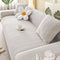 Elegant Herringbone Cream Aesthetic Stretch Magic Sofa Cover