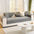 Embossed Geometric Pattern Soft Plush Quilted Non-Slip Sofa Cover