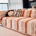 Fashion Striped Chenille Scratch-Resistant Sofa Protection Sofa Cover